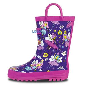 Bottes de pluie en caoutchouc faciles à enfiler pour enfants garçons avec imprimé de personnage de <span class=keywords><strong>robot</strong></span> (tout-petits/petits enfants) - Product Image 5