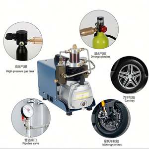300 Bar Tragbarer Hochdruck-Luftkompressor, 30MPA Elektrische Pumpe für Tauchen, Paintball, <span class=keywords><strong>PCP</strong></span> und Luftgewehr-Nachfüllung - Product Image 5