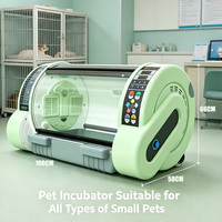Incubateur pour animaux de compagnie, chambre à oxygène pour animaux de compagnie, cage ICU portable réutilisable, oxygène pur à 95%, atomiseur intégré pour clinique vétérinaire et animaux de compagnie