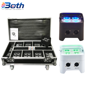 ไฟพาร์ LED ไร้สาย S4 Mini 4x18W RGBWA+UV 6-in-1 ใช้แบตเตอรี่ ควบคุมด้วย DMX512 สำหรับงานดีเจ งานแต่งงาน และงานอีเว้นท์ต่างๆ - Product Image 1