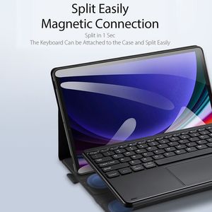 Vente en gros de haute qualité pour <span class=keywords><strong>Samsung</strong></span> Galaxy Tab <span class=keywords><strong>S9</strong></span> + / <span class=keywords><strong>S9</strong></span> FE + DUX DUCIS TK Series Wireless Keyboard Tablet Case - Product Image 2