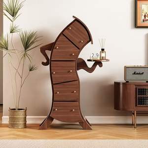 Cassettiera da 142x72CM <span class=keywords><strong>in</strong></span> <span class=keywords><strong>Legno</strong></span> Stile Moderno e Lusso Leggero da Fabbrica Mobile Contenitore da Camera da Letto Tavolino Laterale da Angolo per Soggiorno a Cinque Cassetti <span class=keywords><strong>in</strong></span> Dropshipping - Product Image 3