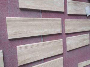 SHIHUI vente en gros de carreaux de <span class=keywords><strong>travertin</strong></span> naturel Beige clair poli intérieur <span class=keywords><strong>extérieur</strong></span> utilisation d'hôtel marches d'<span class=keywords><strong>escalier</strong></span> carreaux de <span class=keywords><strong>travertin</strong></span> turquie - Product Image 2