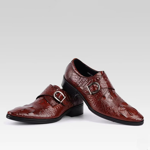 Chaussures Derby en cuir pleine fleur respirantes pour hommes - Chaussures habillées formelles structurées, couture de qualité supérieure - Product Image 1