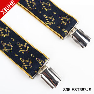Freemason-Conjuntos de corbata con Logo personalizado para hombre, conjunto de tirantes con lazo - Product Image 3