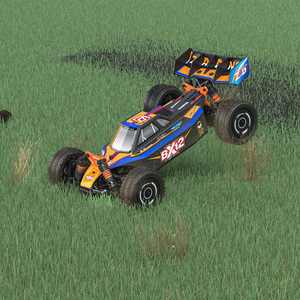 Voiture de course RC avec pneus en caoutchouc résistants à l'usure et direction précise, idéale pour les courses de compétition - Product Image 6