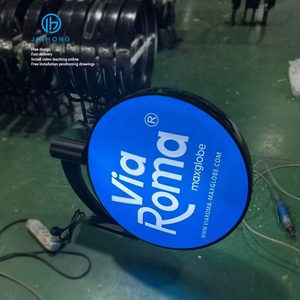 Tự làm quảng cáo dẫn hộp Đèn ngoài trời hai mặt hộp đèn Acrylic vòng tròn hộp Đèn chân không hình thành chân không bảng hiệu nhà máy - Product Image 1