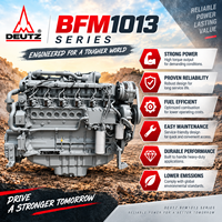 Moteur diesel de construction DEUTZ BF6M1013EC-G1-B 155 kW 208 CV pour excavatrice, chargeuse sur pneus, niveleuse, rouleau compresseur