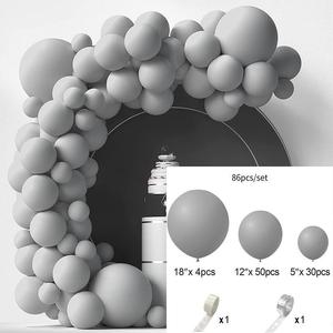Juego de globos de guirnaldas de látex de color sólido para bodas, cumpleaños, decoraciones para fiestas de San Valentín - Product Image 1