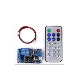 Temporizador programável digital, eletrônico inteligente de 12 v led módulo de interruptor de relé + controle remoto ir