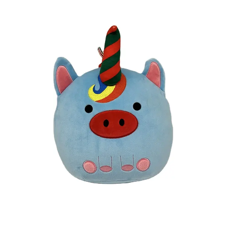 CPC LOW MOQ Navidad Colgando durmiendo animales de peluche unicornio 9 pulgadas peluche suave juguete niños almohada cosas regalos cumpleaños Cristo