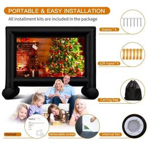 Op Maat Gemaakte Achtertuin Gigantische Outdoor Tv-Projector Draagbare Bioscoop Projectieschermen Opblazen Opblaasbaar Filmscherm - Product Image 4