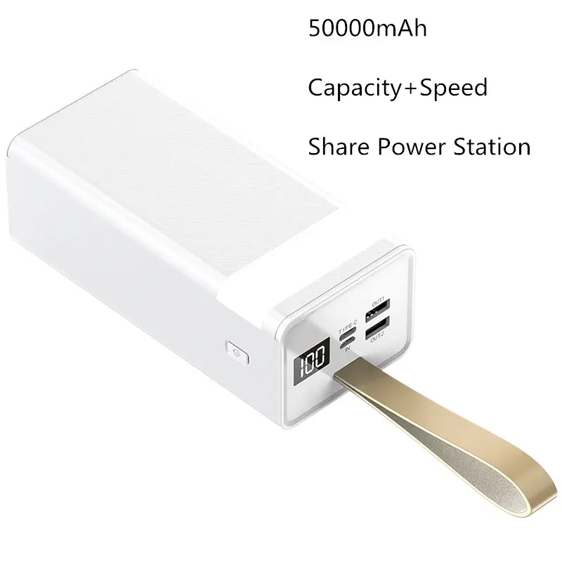 Power Bank 50000mAh Portable Powerbank New Products Electronics High Capacity Portable USB Charge Hot Selling Products
