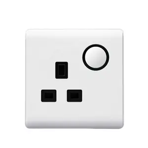 Nigeria Market Push Button Electrical Wall Switch Socket with 15 Years Guarantee