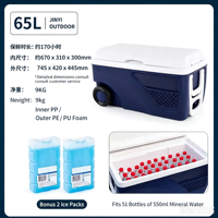 Glacière isotherme portable en PU pour pique-nique, camping et transport de fruits de mer, avec maintien au frais et à chaud
