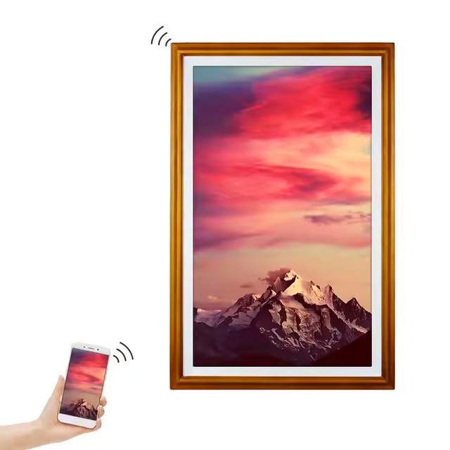55 Inch Digital Frame Poster Photo Frame Wall Mounted Digital Picture Screen Advertising Display Frame for Mall Show