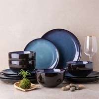 Service de table en céramique EKA Europe, couleur et forme personnalisées, norme internationale, qualité AB, assiettes et bols