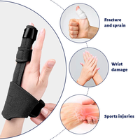Attelle de protection sportive réglable pour doigts, soulagement de la douleur, usage médical, anti-entorse, support de protection pour poignet et doigts