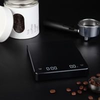 Balance à café numérique 3 kg, précision 0,1 g, minuteur, pour expresso, préparation pour infusion, matcha, cuisine, pesage alimentaire, commande tactile