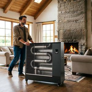 Calentador de Aire Caliente por Infrarrojos Lejanos de 13KW, Portátil para Uso en Interiores, con Protección Antivuelco, Cobertura de 130°, Calefacción Radiante por Infrarrojos Lejanos - Product Image 6