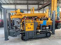 Machine de forage de puits d'eau souterrains à moteur diesel, profondeur 180m, diamètre 140-254mm