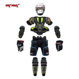 Équipement de protection avancé pour le hockey sur glace : protège-poitrine, protège-épaules, protège-tibias, gants de hockey, armure sportive haut de gamme. - Product Image 1