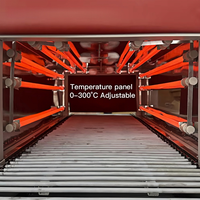 Machine d'emballage automatique à convoyeur à rouleaux et mini-tunnel de rétraction, petite chaîne 2015 pour l'emballage de bombes de bain