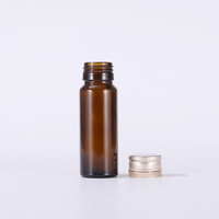 LanJing 30ml Ambre Oral Liquide Bouteille Verre Enzyme Sérum Bouteille avec Couvercle en Aluminium