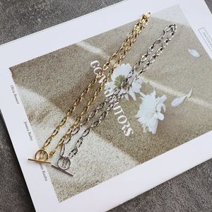 Chris April 925 Sterling bạc mạ vàng Chunky OT chuỗi lớp cần thiết Vòng cổ - Product Image 2