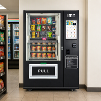 Vente en gros de distributeurs automatiques combinés de collations et de boissons avec ascenseur, prend en charge les paiements sans espèces et plusieurs systèmes