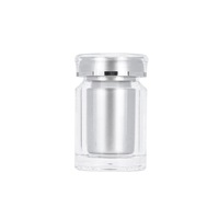 Bouteille en acrylique transparente de qualité pharmaceutique pour emballage de capsules NMN, 30 ml, flacon de complément alimentaire DC30N double couche