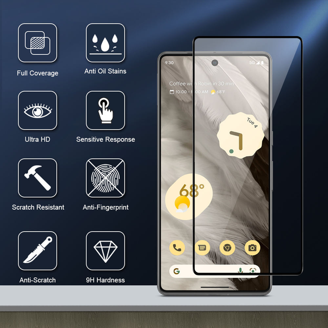 Film De Protection Glass for Google Pixel 10 9 Pro XL 9a 6 7 8 Pro 6a 7a 8a Screen Protector Camera Lens Protector Phone Glass
