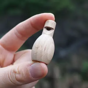 Strumenti musicali in legno giocattolo per bambini Mini fischietti tascabili in legno fischietto per uccelli in legno