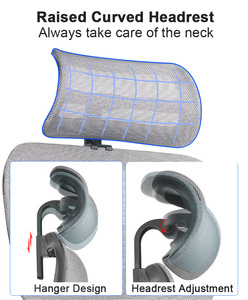 Silla Ergonómica Moderna Mejorada <span class=keywords><strong>para</strong></span> Juegos, <span class=keywords><strong>Estudiantes</strong></span>, Dormitorios, Deportes Electrónicos, Oficina en <span class=keywords><strong>Casa</strong></span>, con Malla Completa - Product Image 4