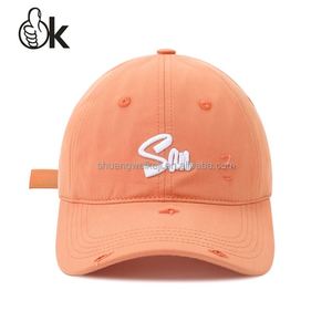 หมวกแก๊ปแฟชั่น OEM ลดราคาพิเศษ สำหรับทุกเพศทุกวัย หมวกเบสบอลผ้าฝ้ายทรงแซนวิช หมวกเบสบอล 6 แผง ผ้าฝ้าย พร้อมโลโก้ - Product Image 5