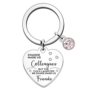 Llavero de corazón de acero inoxidable de Venta caliente para el mejor amigo de las <span class=keywords><strong>hermanas</strong></span> regalo de Navidad del Día de San Valentín - Product Image 4