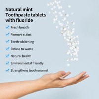 Comprimés dentaires solides de soins bucco-dentaires de haute qualité marque privée fluorure hydroxyapatite bulle naturelle pour gomme dentifrice pour enfants