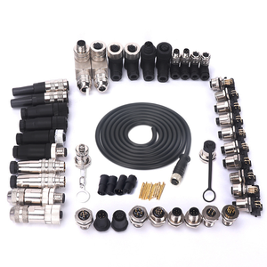 כבל חיישן תעופתי עמיד למים עם מחבר עמיד למים, מחבר נקבה M8 4 פינים מקורי (OEM) עם קידוד A, מחובר מראש. - Product Image 4