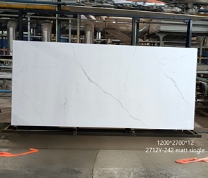고급 세라믹 소결석 바닥 벽 타일 얼룩 방지 석판 광택 마감 1200x2700mm 인산지아오 브랜드 - Product Image 1