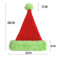 Chapeau de Noël Vert Fluorescent 2026 – Nouvelle Décoration Créative à Bords Effilochés pour Fêtes et Célébrations de Noël