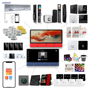 Tuya 6.2 inch nhà thông minh Bảng điều khiển âm nhạc khuếch đại với 8 nút ZigBee Gateway <span class=keywords><strong>Android</strong></span> App hoạt động wifi các tính năng - Product Image 1