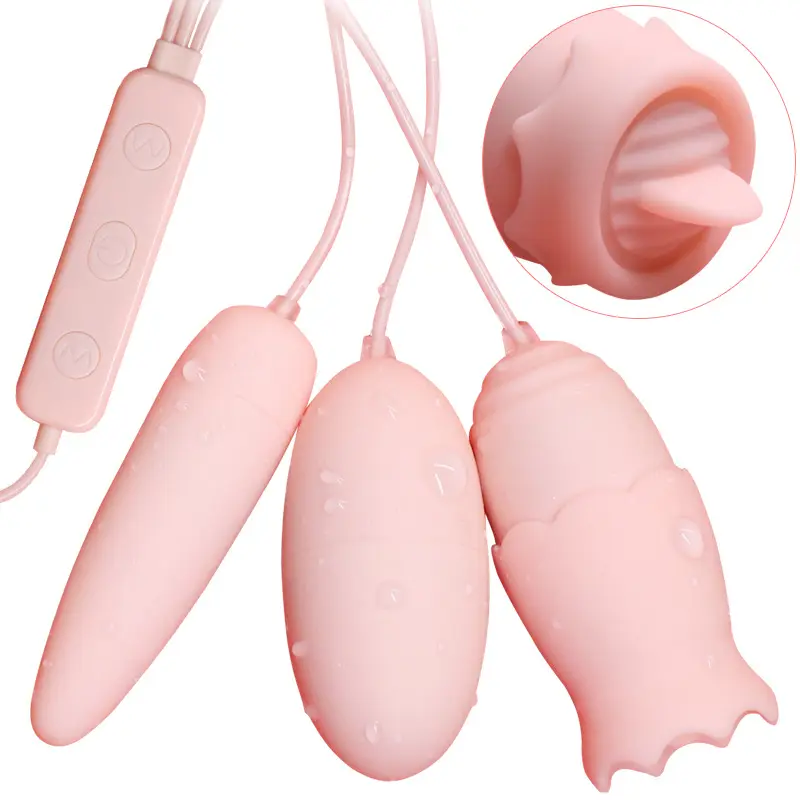 Offre Spéciale rose langue lécher oeuf sauter vibrant produits de sexe pour adultes Masturbation féminine Massage Mini balle vibrateur