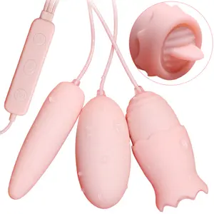 Hete Verkoop Roze Tong Likken Ei Overslaan Vibrerende Volwassen Seksproducten Vrouwelijke Masturbatie Massage Mini Bullet Vibrator