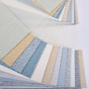 Manufacture Wholesale Sunscreen Horizontal Polyester Solid Zebra Roller Blind Fabrics For Window