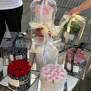 Zhonghui Seau de câlin créatif haut de gamme Bouquet fini Petit parfum préservé Rose Graduation Saint Valentin Fleur de Pâques - Product Image 1