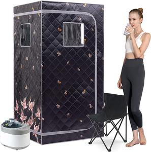 Smartmak Ensemble sauna à vapeur complet pour la maison, grand sauna spa portable 4L pour une personne - Product Image 1