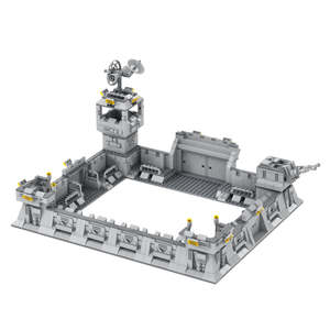 Bloques de Construcción de Juguete de Campo de Batalla con Casas Dañadas por Guerras Militares Personalizadas, Ruinas, Cabañas Abandonadas, Modelo de Defensa, Ladrillos para Niños - Product Image 2