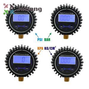 Jauge de <span class=keywords><strong>pression</strong></span> des pneus de 250 "NPT 1/4" NPT 0-1/8 PSI avec poignée antidérapante pour rétroéclairage de voiture <span class=keywords><strong>Affichage</strong></span> numérique LCD de haute qualité PSI/BAR/KPA/KG/CM2 - Product Image 2