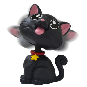 Bobblehead – Cat Black es un animal lindo y juguetón, perfecto para el tablero de tu coche, la oficina o la decoración del hogar. - Product Image 4