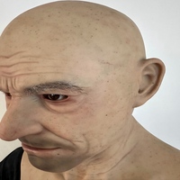 Masque facial en silicone souple, respirant et réutilisable, haute simulation, fabriqué à la main en usine, élastique, réaliste, pour cosplay et Halloween